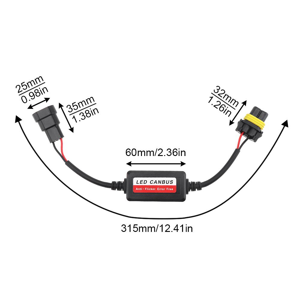 

2шт светодиодные автомобильные фары Canbus декодеры резистор анти мерцание комплект для преобразования безошибочный декодер H1 H4 H7 H8 H11 H13 9006 HB4 9012