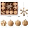 Christmas Tree Display Ornament Set, Plastic Holiday Hanging Items for Seasonal Tree Trim and Indoor Household Use