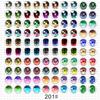50Pcs 681012Mm Doll Glass Eye Round Dragon Cat Eyes In Pairs Flatback Cabochons Decoration Keychain Diy Accessories