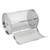 Rolling Grilling Basket Stainless Steel BBQ Rolling Basket Fork Wire Mesh Cylinder Grill Basket for Camping Picnic