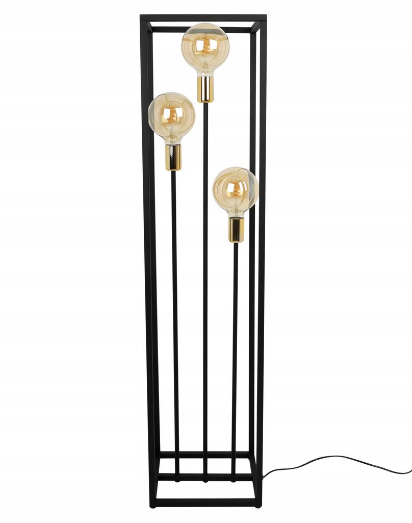 BLACK METAL FLOOR LAMP 130 CM