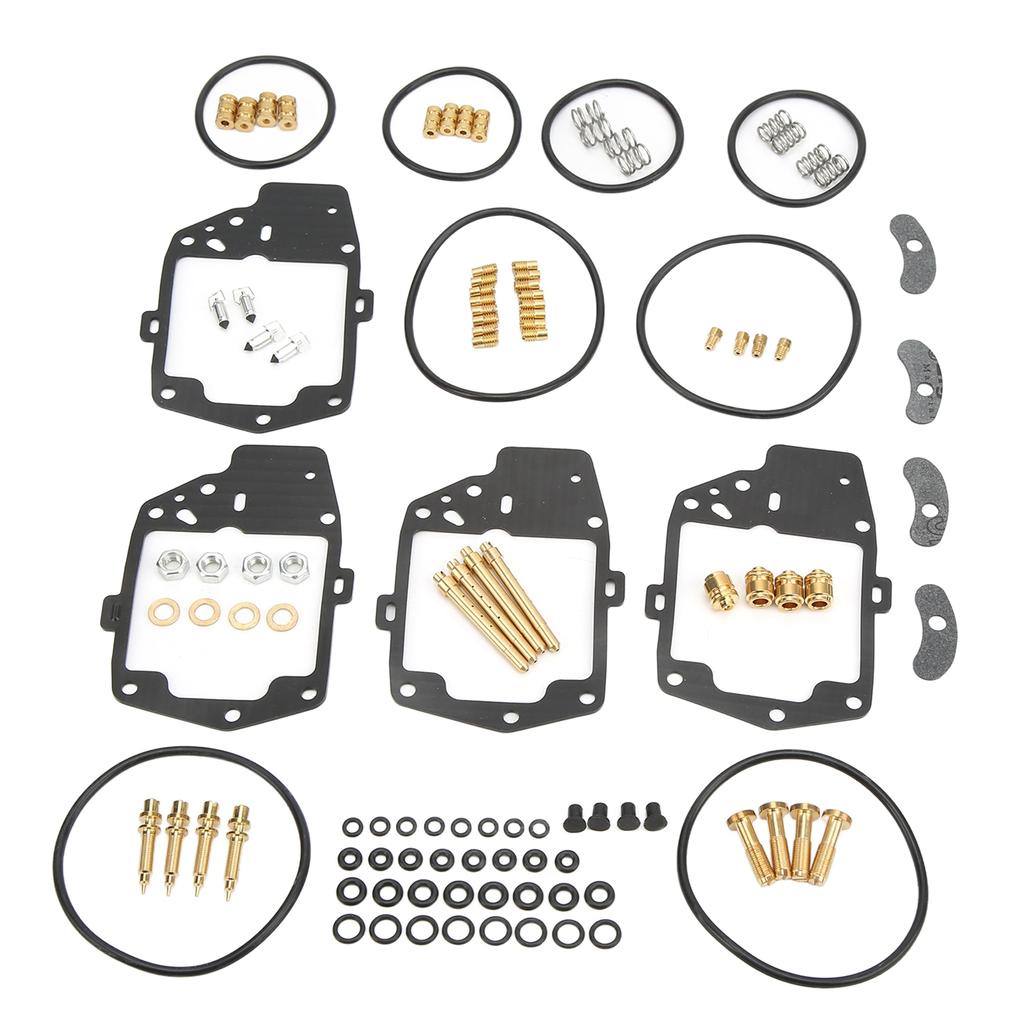 118 Pieces Carburetor Rebuild Kit with Gasket O Ring Valve Needle Jet Screw Spring Replacement for