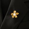 Stainless Steel Geometry Metal Brooch for Women Sun Heart Star Flower Butterfly Charm Vintage Brooches Pins Clothes Accessories