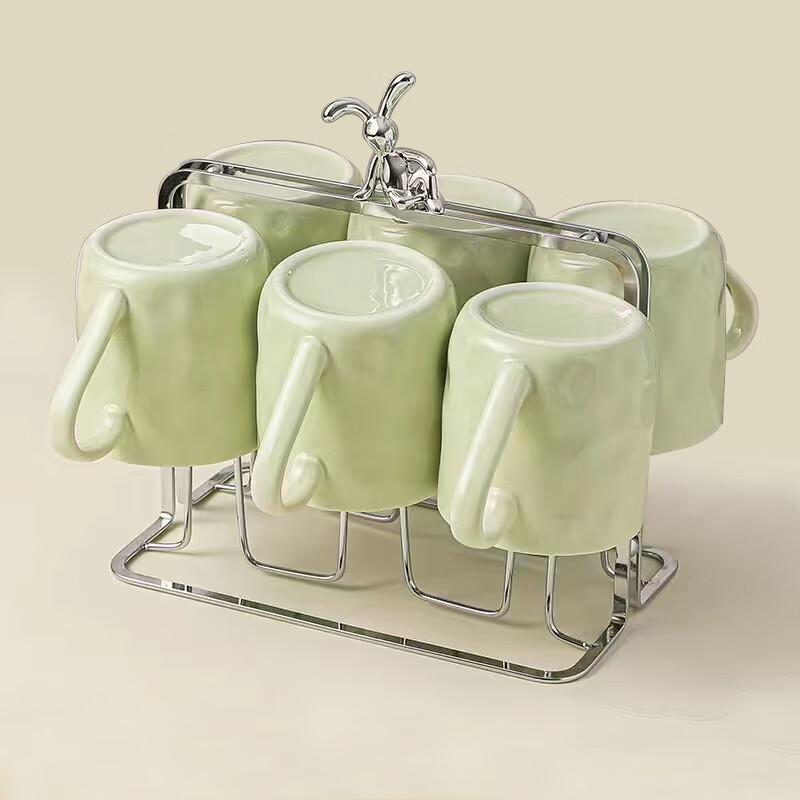 Naijiang Cream Style Ceramic Tea & Water Cup Set