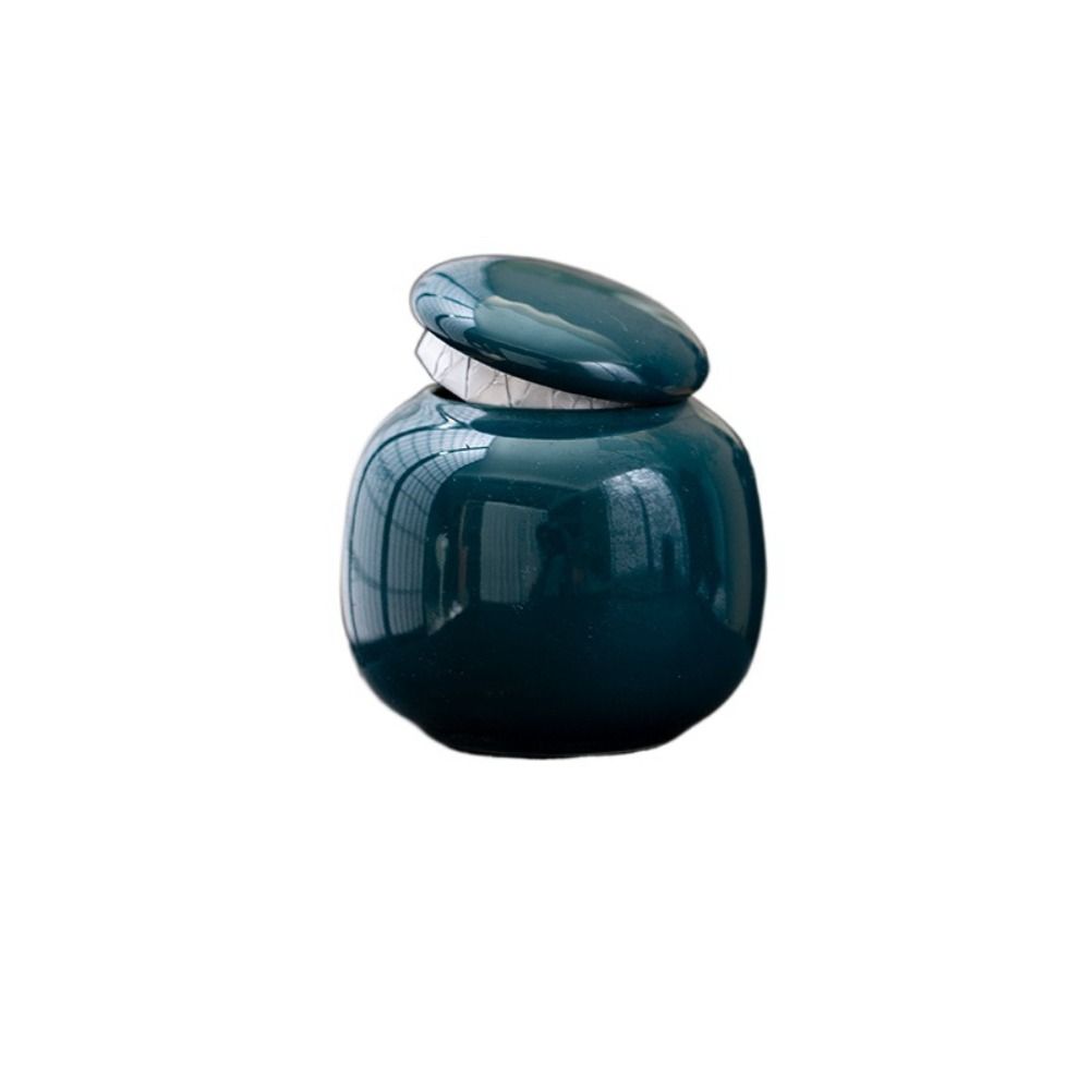 Mini Color Glaze Ceramic Jars Empty Tea Box Portable Tea Storage Jar  Rouge Cream