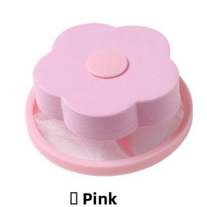 Creative Plum Blossom-shaped Washing Machine Hair Remover Cleaning Net Bag Washing Machine Floating Filter Hair Removal Net Bag