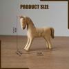 Paintable Horse Ornament Unfinished Wooden Figure DIY Decoration Sculpture for Bookshelf Fireplace