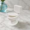 Soft Decoration Gift 3D Printed Toilet Figurine, Miniature Ornament, Mini Seat Artistic Sculpture Dollhouse Furniture, Bathroom Models for DIY Crafts