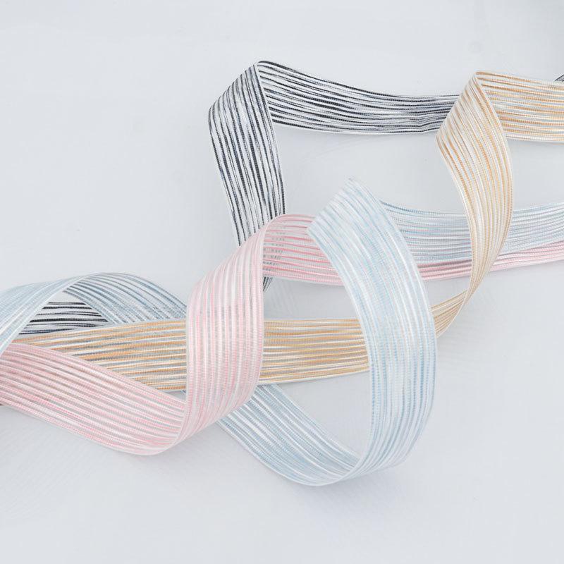 Decorative Romantic and Cozy Striped Braided Ribbon Hair Ornaments Clip Straw Hat Accessories Accessories Bow Ribbon Gift Box Packaging Messy Ribbon
