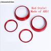 Anneau Cercle Couvercle Garniture de Sortie d'Air AC Latérale du Tableau de Bord Pour Mini Cooper S F55 F56 F57 2014 - Accessoires Rouges