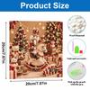 5D Pearl Painting Kit Framed with Christmas Nutcracker on Rocking Horse Design Sparkling Bead Art Canvas DIY Relaxing Craft for Wall Decor Gift