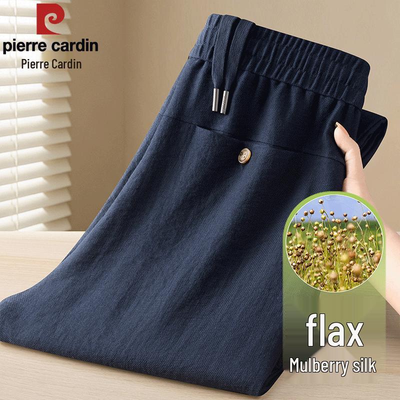 Pierre Cardin Men s Linen Blend Casual Straight-Leg Pants 3XL