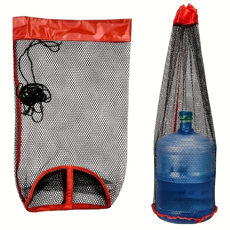 40x80cm Large Collapsible Fishing Net with Long Handle & Quick-Dry Mesh - Heavy-Duty Nylon Foldable Fish Basket with Storage Bag,