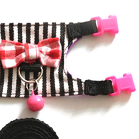 Pasek na klatkę piersiową dla zwierząt Mały regulowany denim Urocza lina trakcyjna dla królika