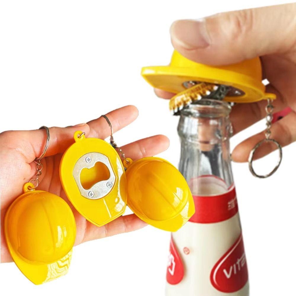 Compact Size LED Illuminated Keychains Multifunctional Bottle Opener Pendant Daily Gift Giving