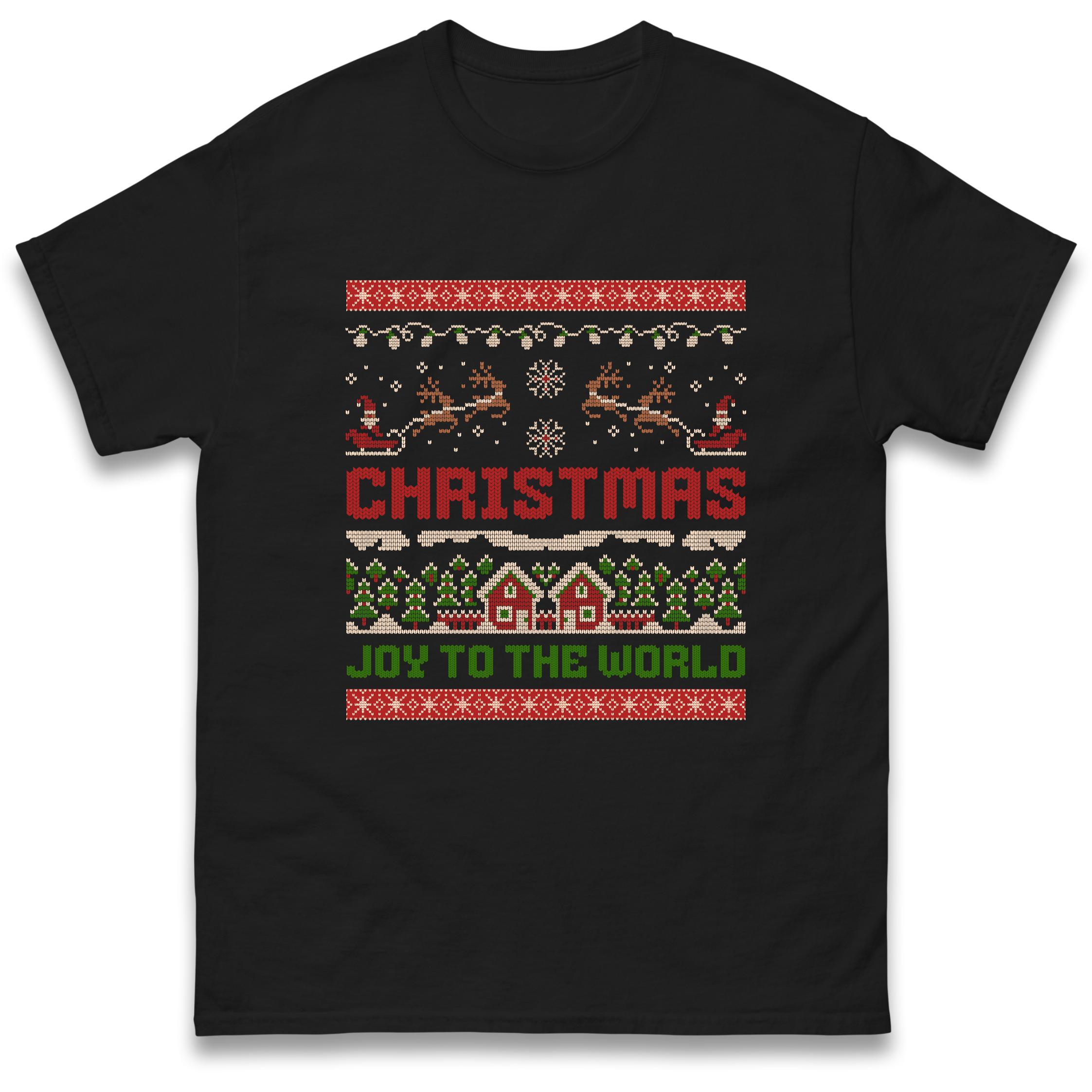 

Joy to the World T-Shirt Tshirt Mens Womens Tops Unisex Tees 100% Cotton 4XL