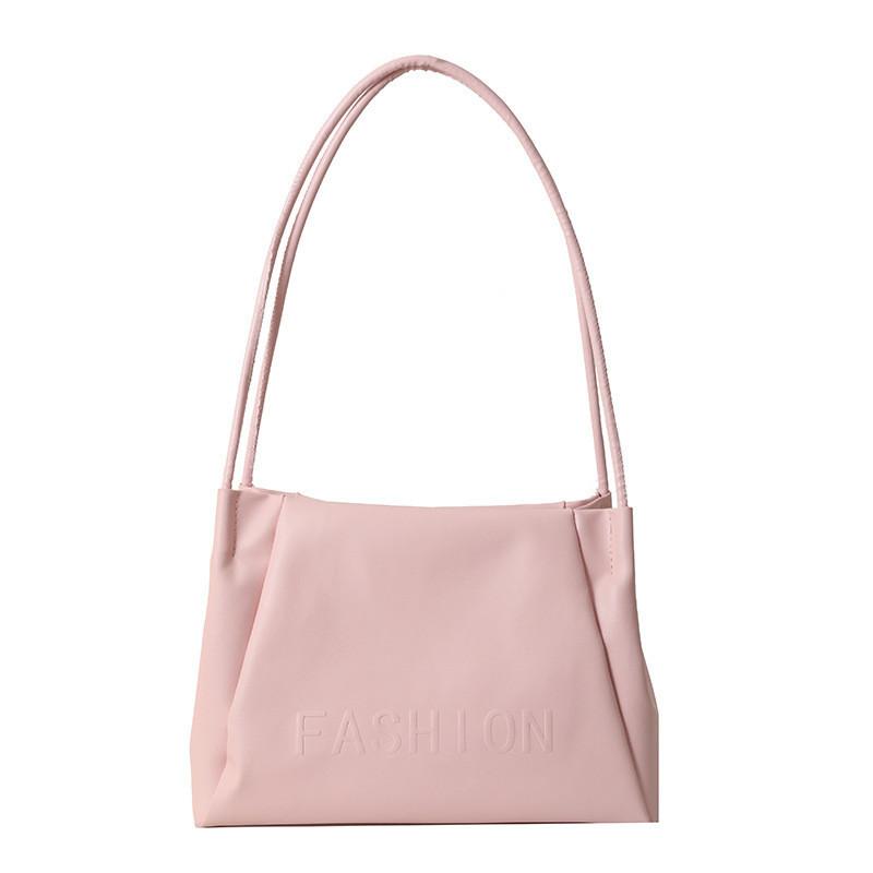 

Fashionable Korean Style Pu Shoulder Bag For Women With Magnetic Closure рожевий