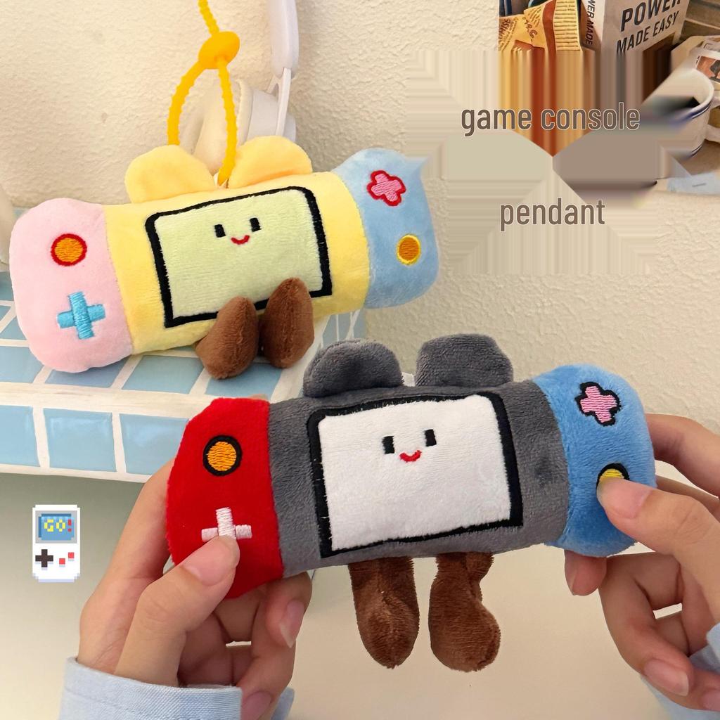 Creative Plush Game Console Keychain: Cute Children's Doll Bag Pendant and Small Gift