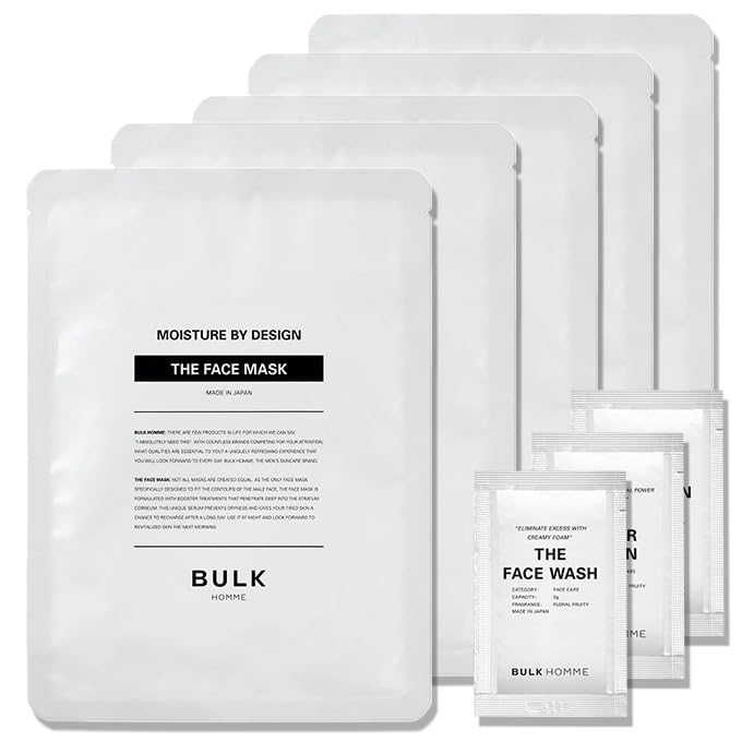 

Bulk Homme Face Mask для мужчин 33 мл 1 образец Bulk Homme (5 кусков) +