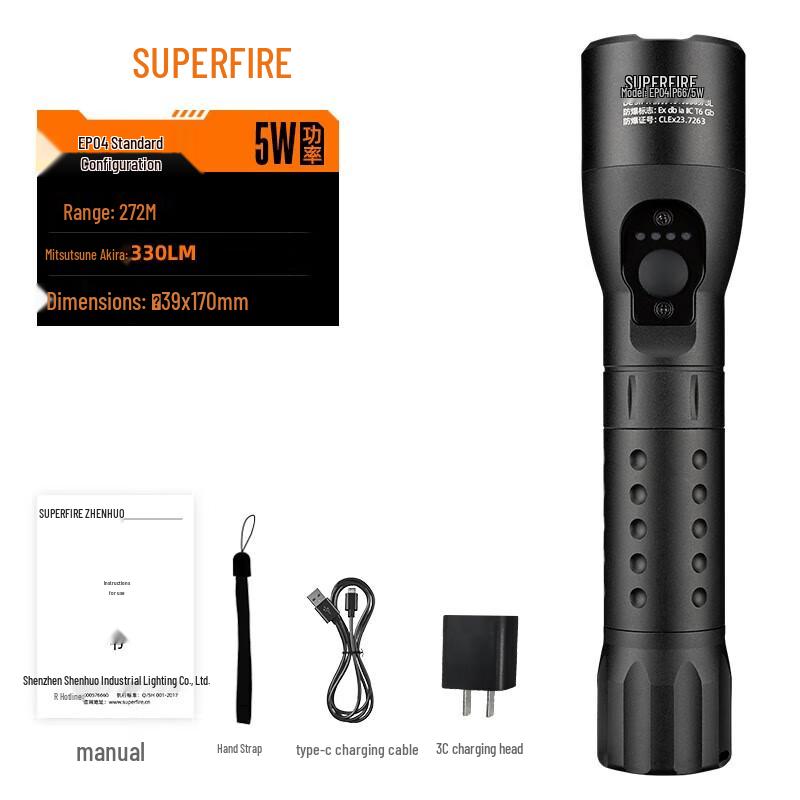 SupFire Industrial & Safety Rechargeable Flashlight Series