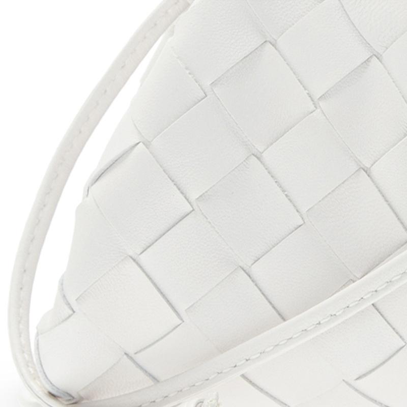 Bottega Veneta The Mini Pouch Shoulder Bag Chalk/Gold Women Shoulder_bags White 585852-VCPP1-9143
