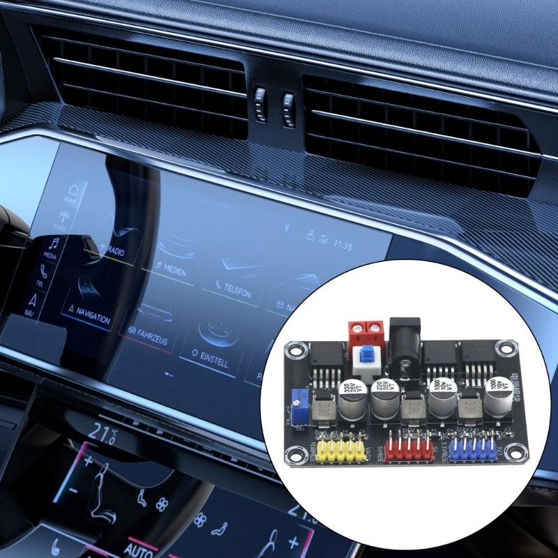Adjustable Step Down Adapter Module 7-25V to 3.3V/5V Power Supply Module Board Module Replacement for Car Power