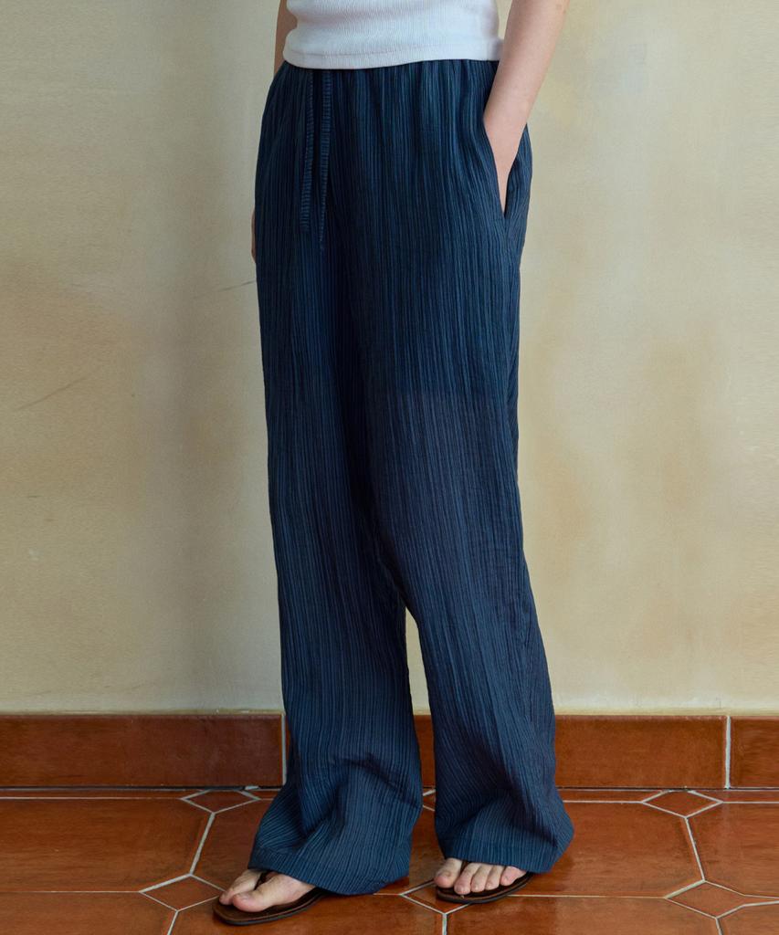 Wednesday Oasis For Woman Lilo Stripe Elastic Pants_Navy(Wb6Pt28)