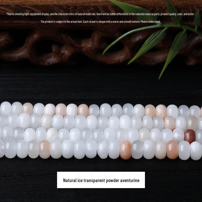 8x5mm Chalcedony Crystal Agate Natural Stone Abacus Beads for DIY Jewelry Necklace/Bracelet