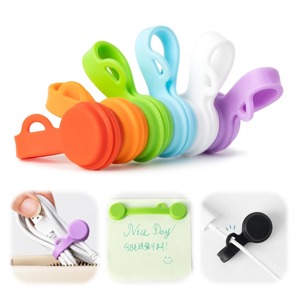 Cable Cord Magnetic Convenience Cable Cord Cable Magnetic Cable Cable Cable USB Loss Cable Desktop Reusable Rainbow S 12 Clips, Clips, [Enhanced &