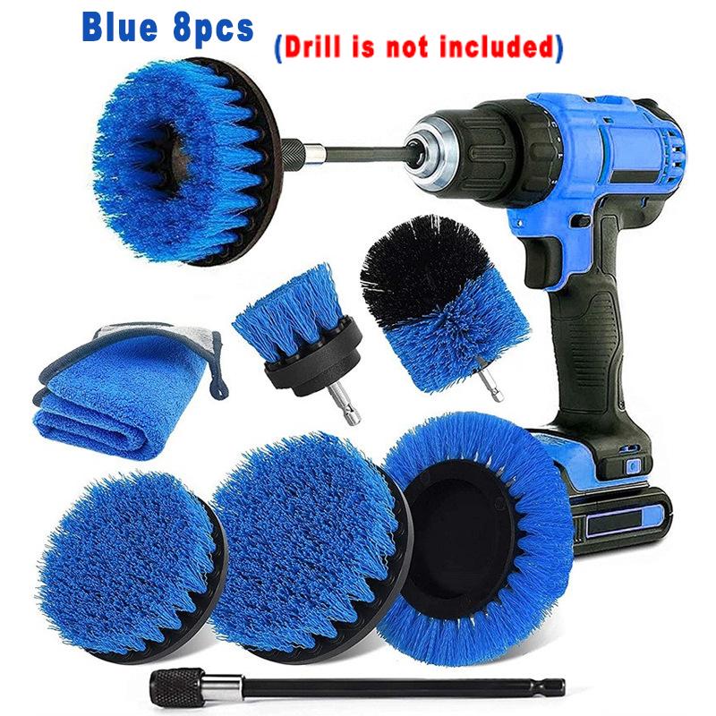 Reinigungsbürste für elektrische Bohrmaschinen, Badezimmeroberflächen, Badewanne, Dusche, Fliesen und Fugenmörtel, Allzweck-Reinigungsset für Power Scrubber