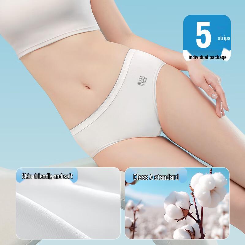 BADIGAO Women's Disposable Cotton Underwear 5-Pack