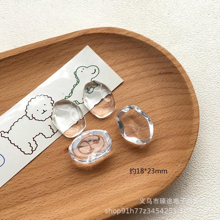 

10 шт. полностью прозрачное стекло неправильной формы водная рябь смоляные нашивки аксессуары для ювелирных изделий своими руками