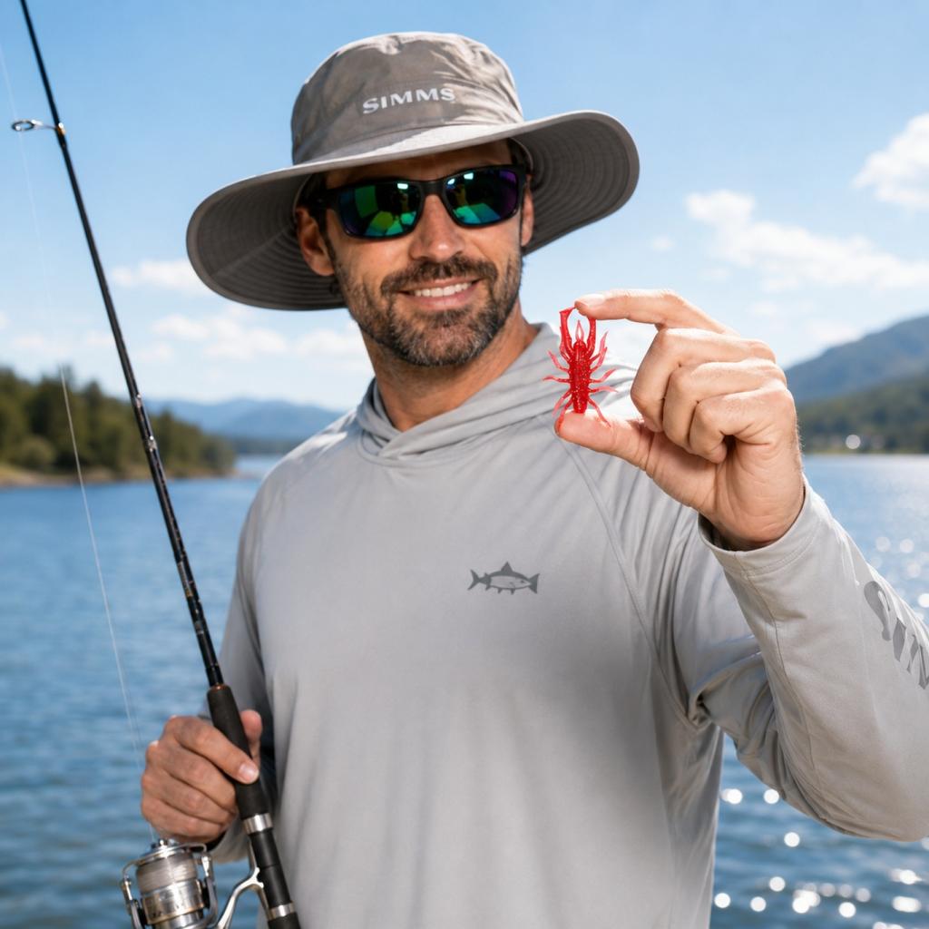 3 Inch Soft Fishing Lures High Density Salted Multi-Legged Bug Style Bait 4 Pack Suitable for Competitive Water Spider Imitation