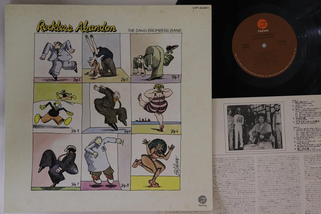 LP Record DAVID BROMBERG BAND - Reckless Abandon VIP6481 FANTASY 1977 Japan Country/Folk Used
