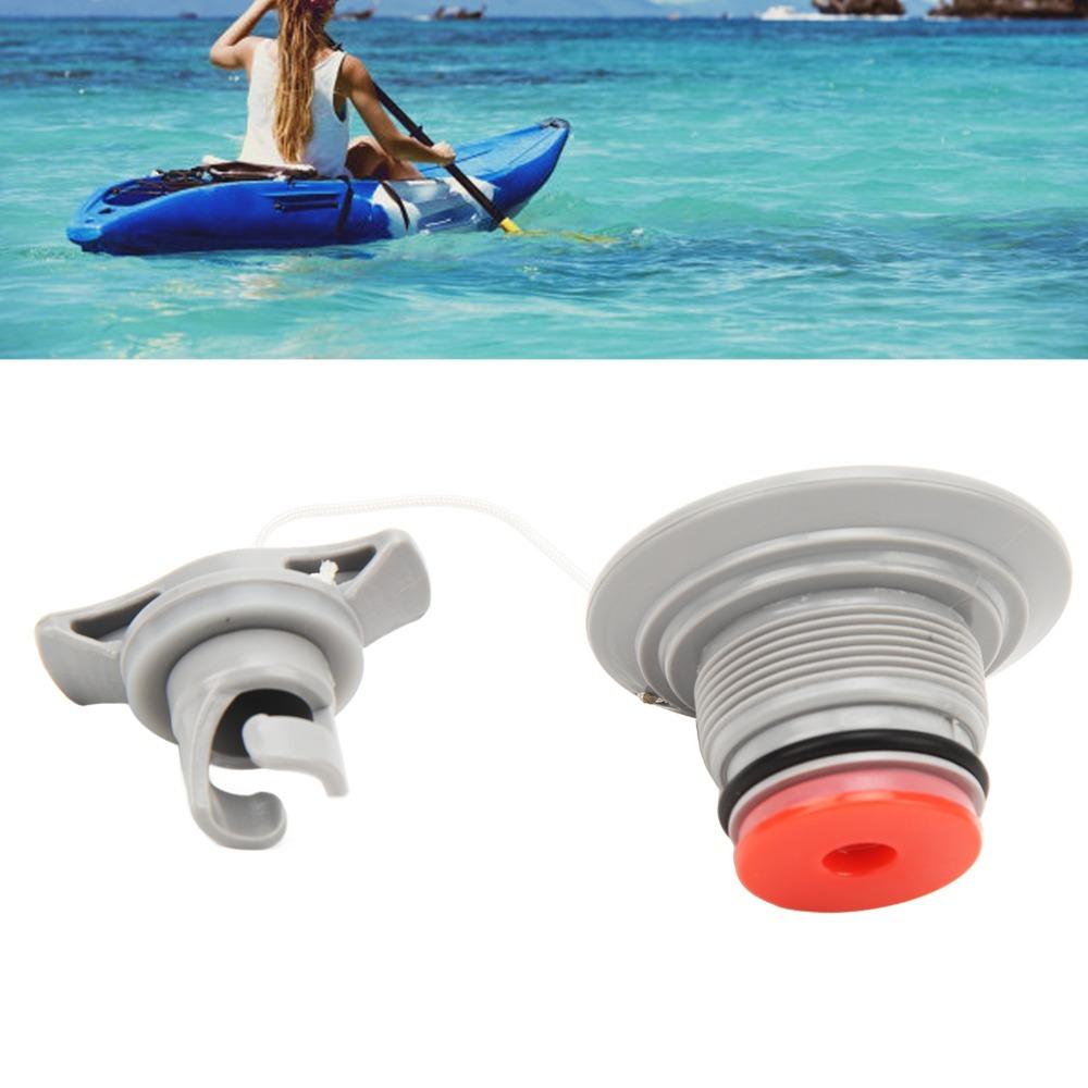 2PCS 8 Teeth Cover Boat Air Valve with Cover Rope Rubber Dinghy Valve For Boat Enthusiasts