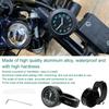 Waterproof Aluminum Alloy Handlebar Mount Clock Watch for Universal Motorcycles (Black)