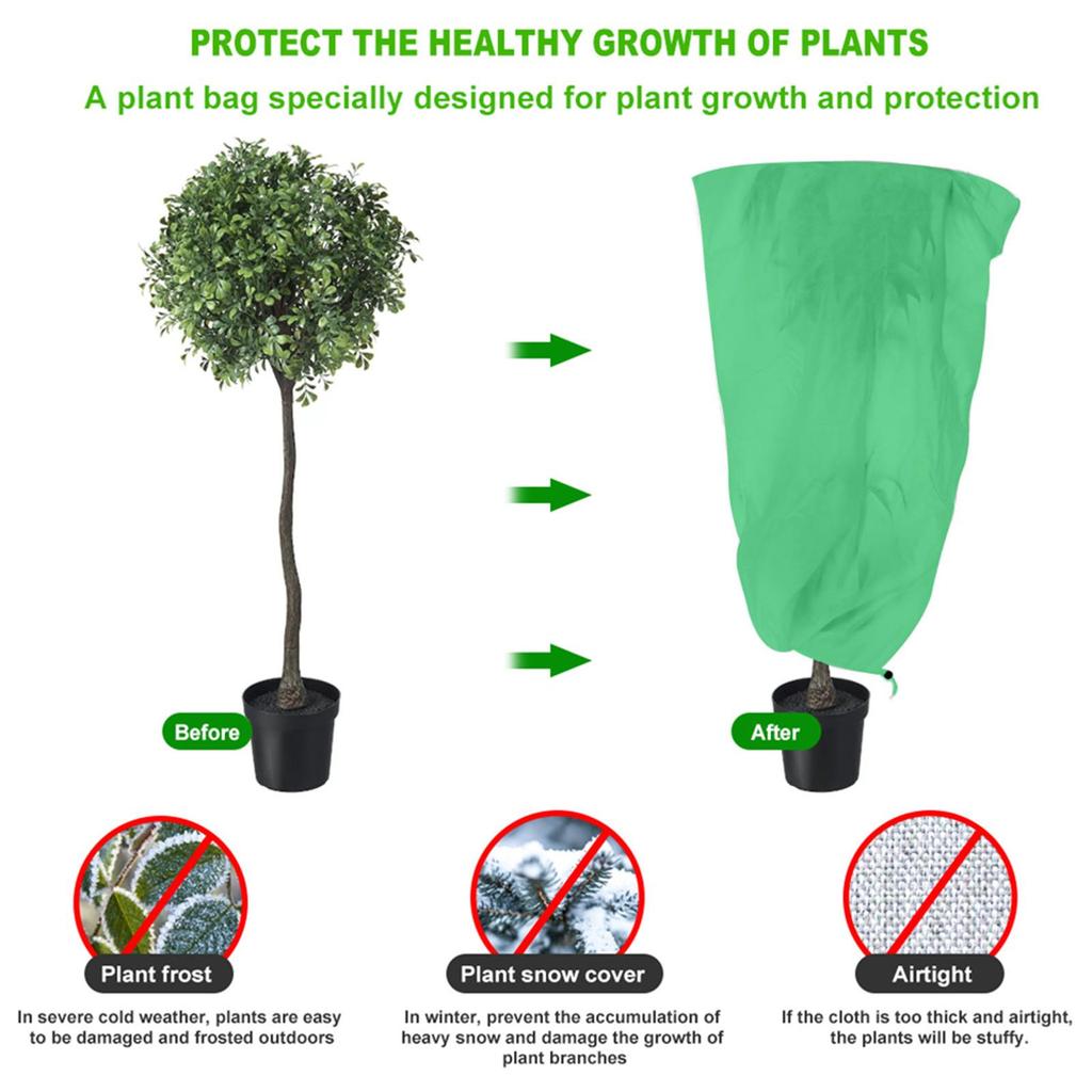Plant  Bag Winter Cover Plants Garden Plant Cover Bag Frost 