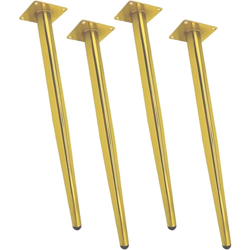 Robuste konische Metall-Tischbeine – 28 Zoll matt-schwarzes Eisenset für Esstisch, Couchtisch, Schreibtisch
