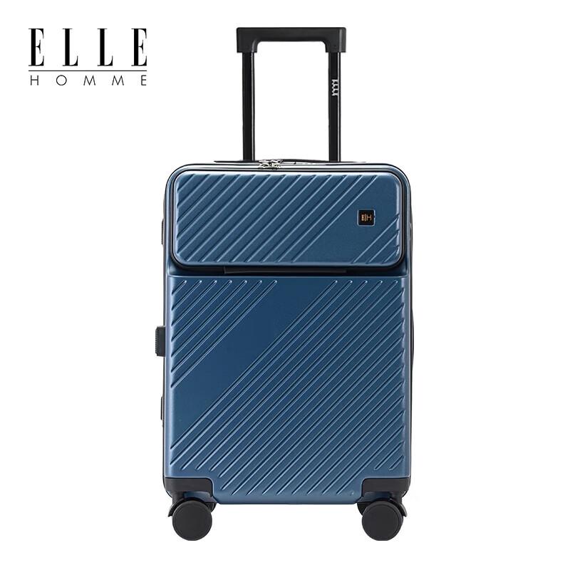 ELLE HOMME USB Charging Front-Open Carry-On Suitcase 20 inch