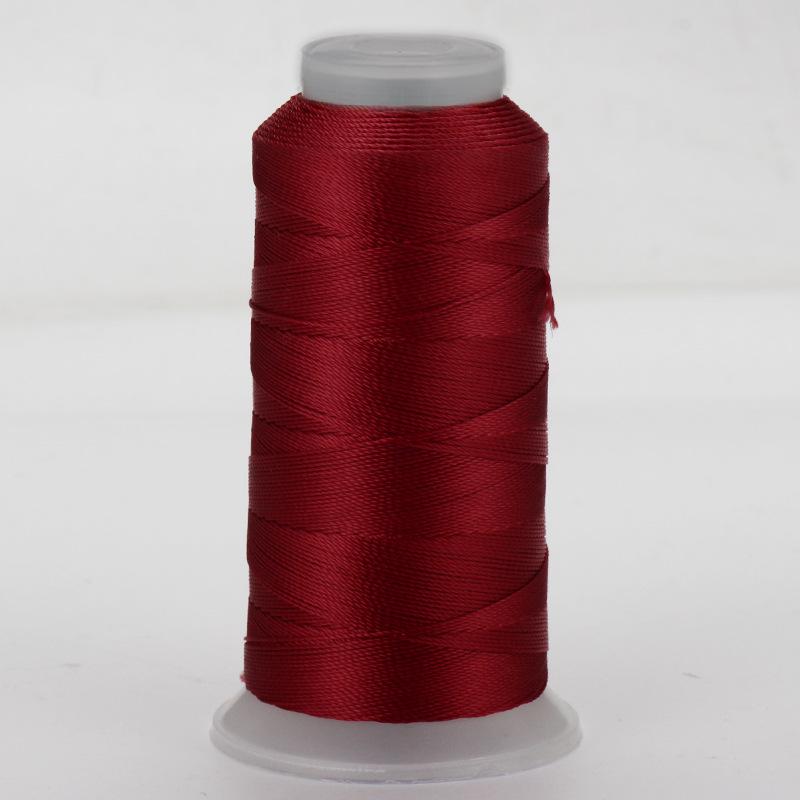 Czerwony pleciony sznurek 0,8 mm 18-żyłowy do nawlekania koralików, węzłów chińskich, frędzli, owijania drutem i bransoletek DIY.