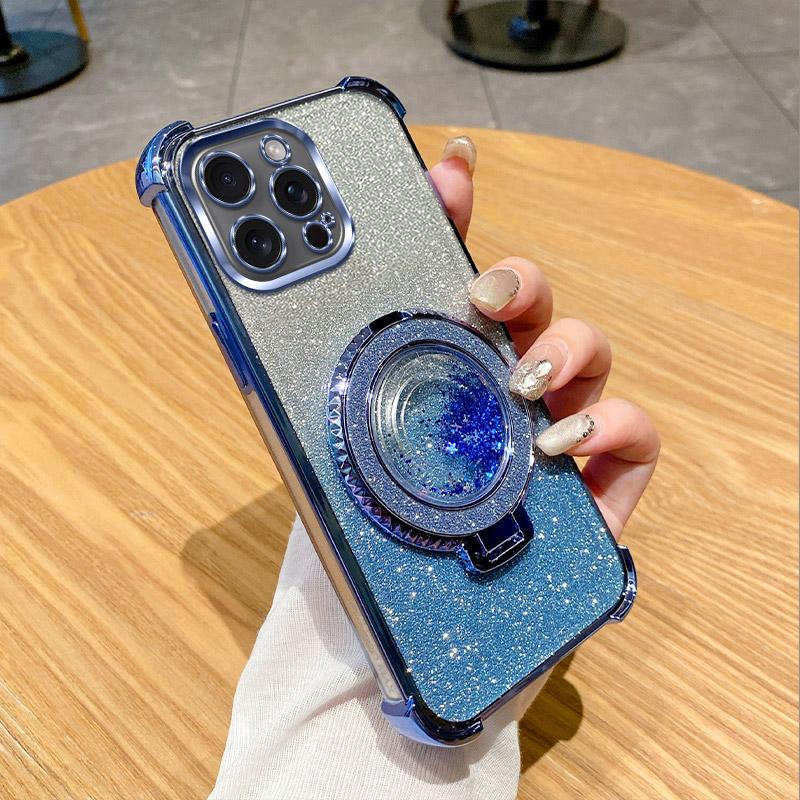 Glitter Gradient Phone Case For XiaoMi 17 Pro Max 15 15s 15T 14 14T 13 13T 12 12S 12X 12T 11 Ultra Electroplated Clear Cover
