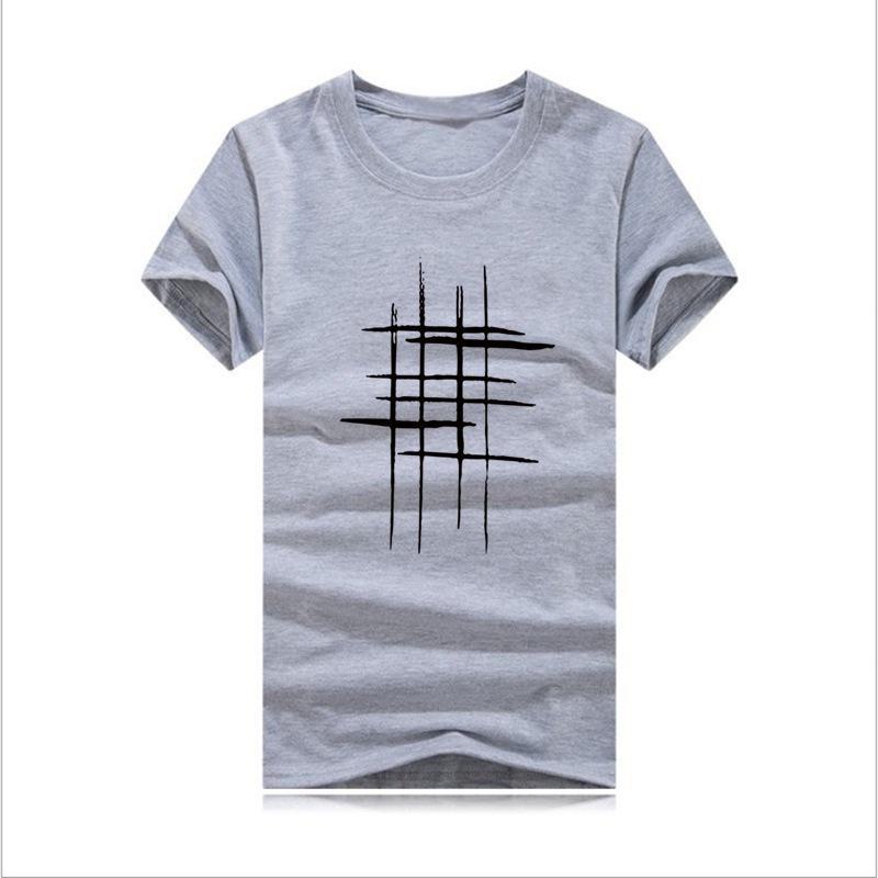 

Мужская футболка с коротким рукавом и принтом, летняя, с круглым вырезом, трендовые повседневные футболки 6XL серый