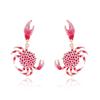 Vintage Pink Crab Ear Stud Unique Crab Claw Stud Earrings Trendy Crab Earrings  Girls