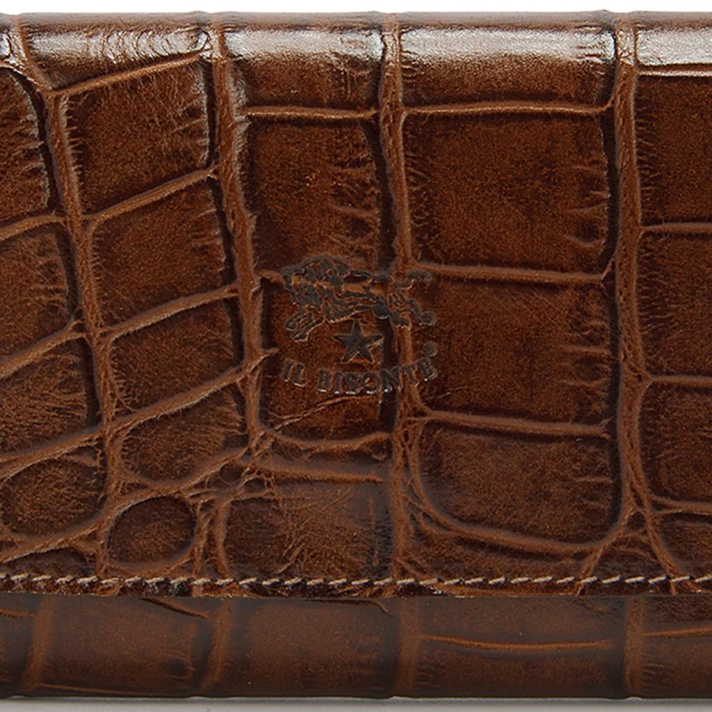 IL BISONTE Long Cowhide for Men and Women Wallet, Unisex, Leather, Red, 54_1_5432411140,