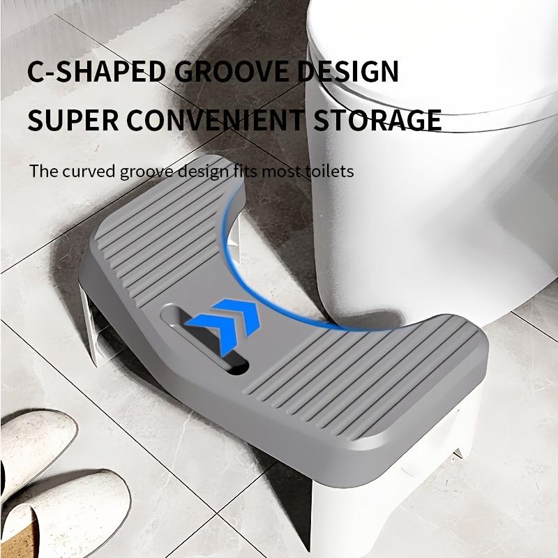 Toilet Seat Stool Portable Squat Stool Home Adult Bathroom Accessories Toilet Squat Stool Removable Non-slip