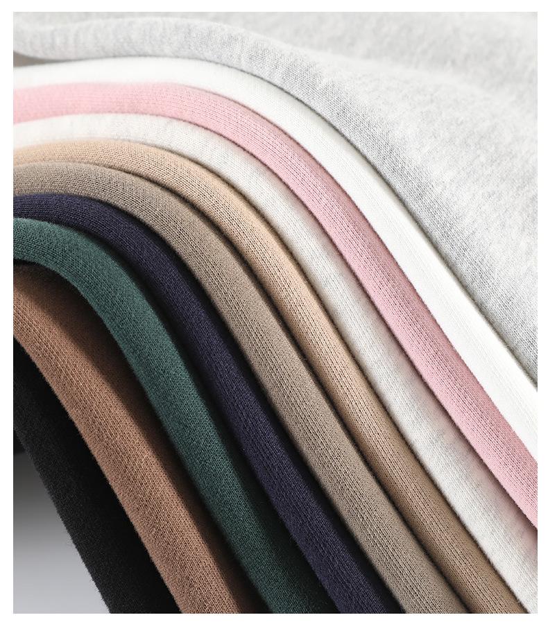 2025 Women's Solid Color Round Neck Sweatshirt - Basic Style, Trendy Brand, Loose Fit, Casual Fleece, Long Sleeve, Hoodless Top