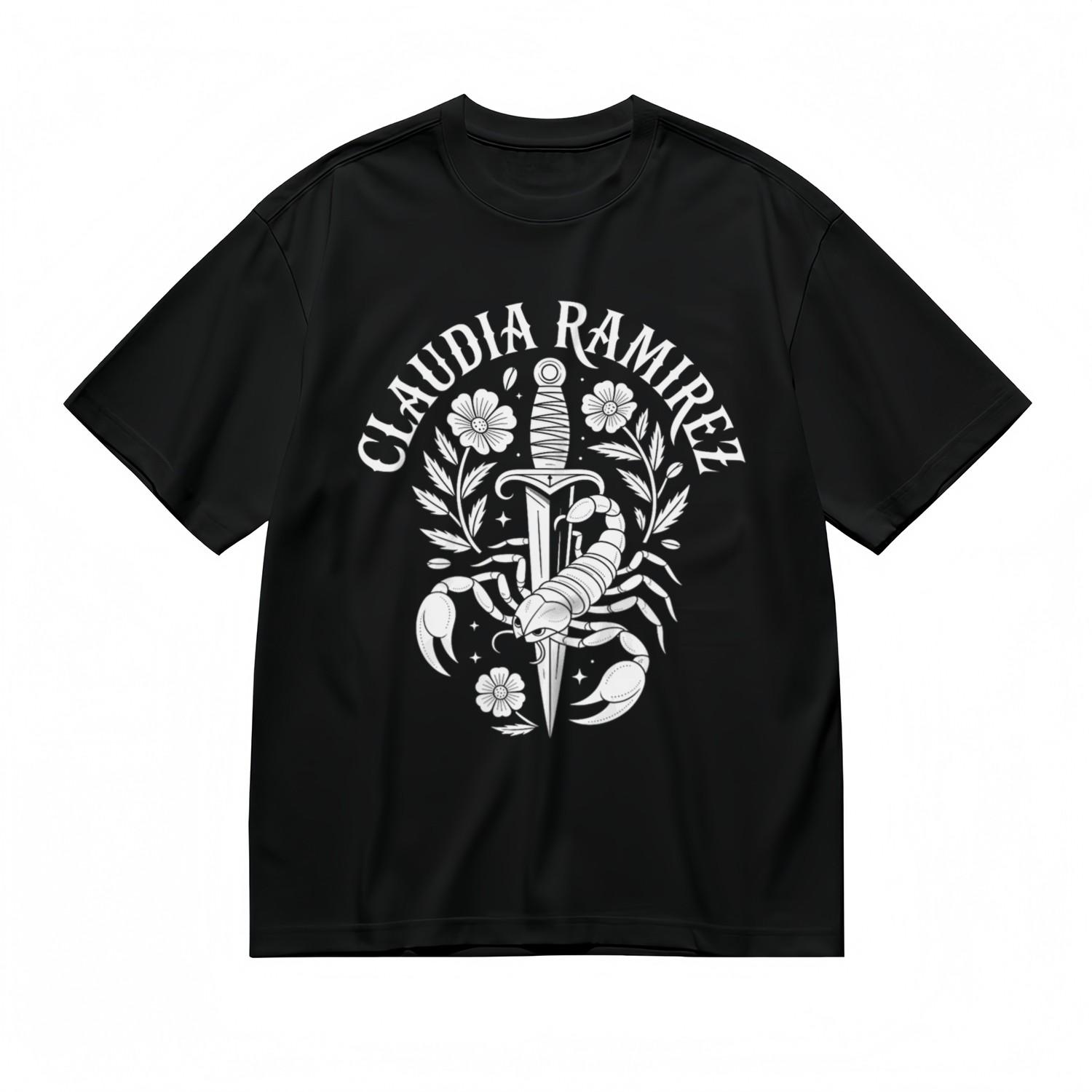 Men s Fashion Comfortable Classic T-Shirt Mens Womens Tees Top Scorpion And Flower Printed Tee XL
