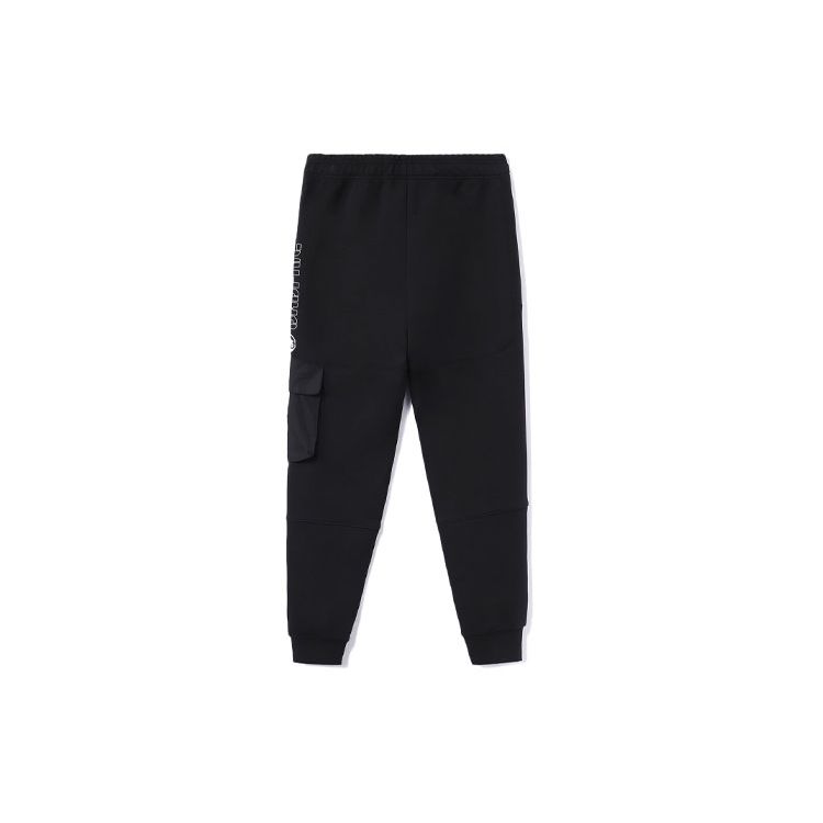 

Штаны мужские спортивные трикотажные однотонные с манжетами Li Ning Badfive, черные AKLR755-2 XXL