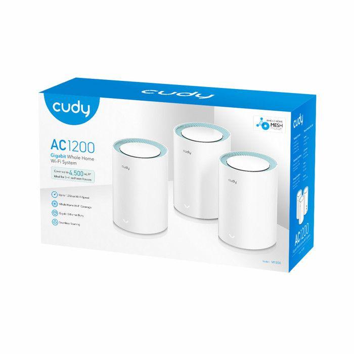 Routeur - cudy - m1300 - wifi 5 - système mesh - 300 mbits/s