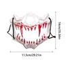 Halloween Mask Half-Face Mask Cos Dragon God Fierce Tiger Night Fork Tengu Man Wolf Mask Masquerade Prop Scary Skull Masks